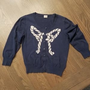 Gorman Blue Fine knit button down cardigan